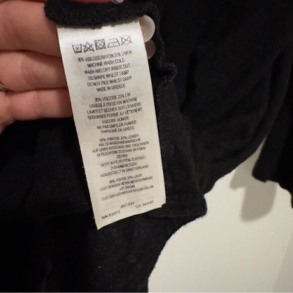 Great Planes London Black Snap Sweater Size Small - Picture 4 of 8